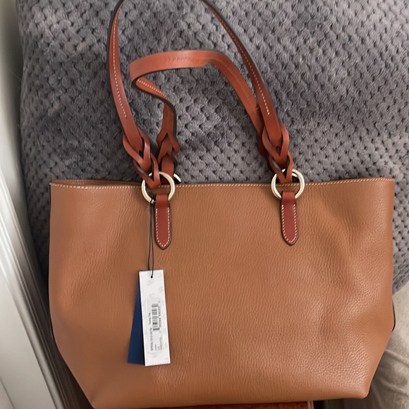 NEW Dooney & Bourke Tammy in Desert Pebbled Leather Tote Bag Large Shoulder - Picture 2 of 13